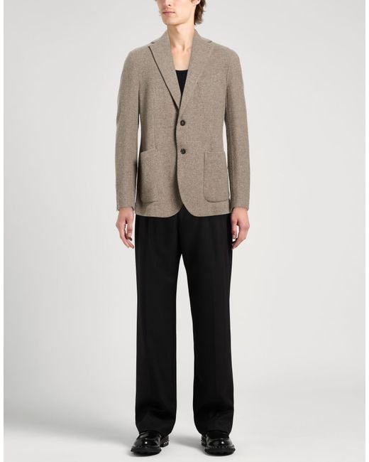 Circolo 1901 Brown Taupe Blazer Virgin Wool, Cashmere for men