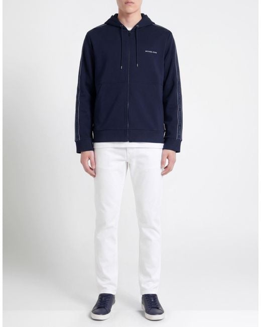 Michael Kors Blue Sweatshirt Cotton, Organic Cotton, Recycled Polyester for men