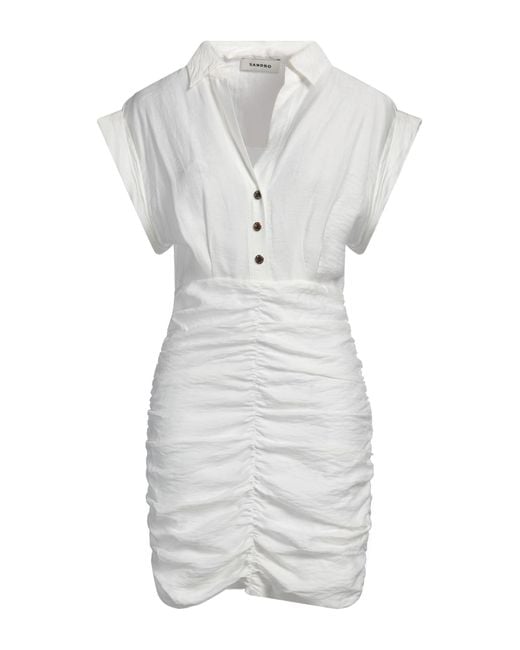 Sandro White Mini Dress