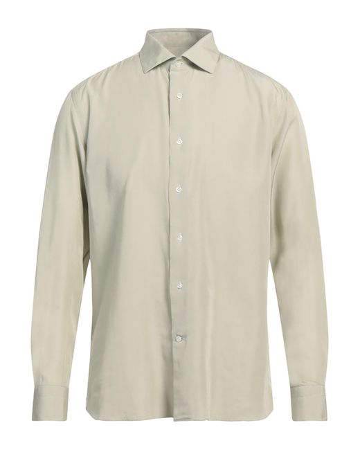 Caruso White Shirt Cotton for men