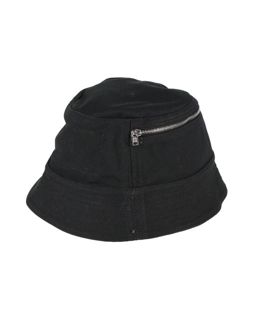 Rick Owens Black Hat Cotton for men