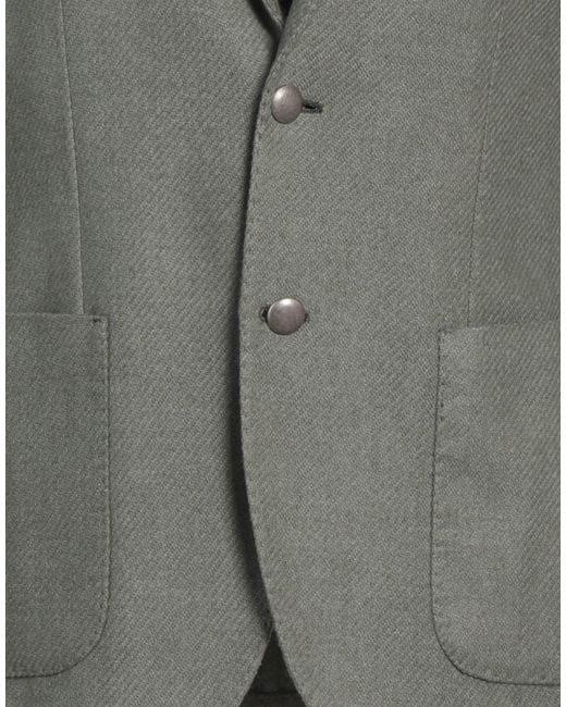 L.b.m. 1911 Gray Blazer Virgin Wool, Polyester for men