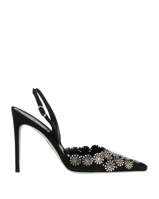 Rene Caovilla Black Pumps Leather