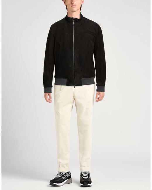 Isaia Black Jackets for men