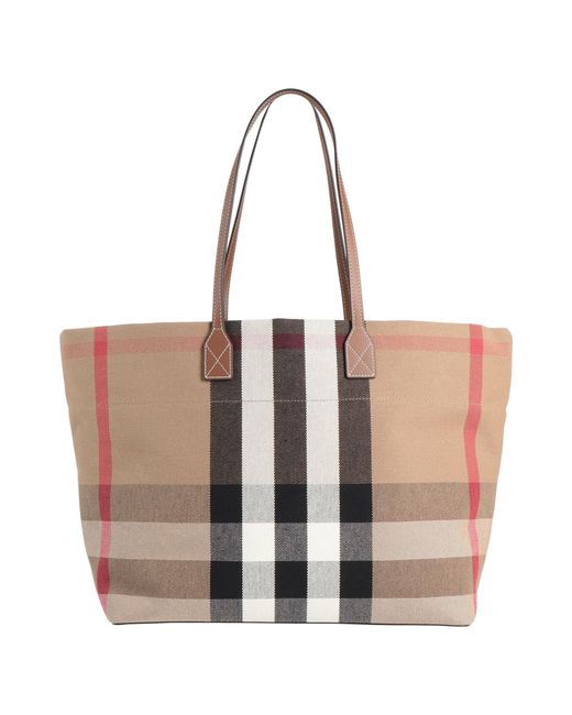 Burberry White Shoulder Bag Organic Cotton