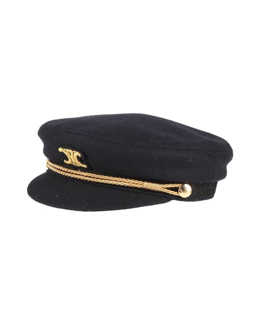 Céline Blue Hat Wool, Polyamide