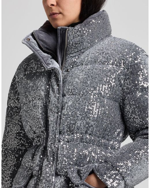Clips Gray Puffer Polyester