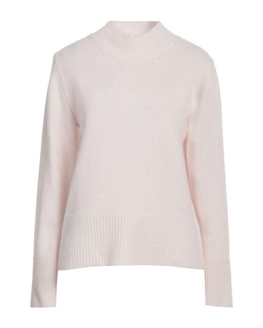 Alysi Pink Turtleneck Virgin Wool