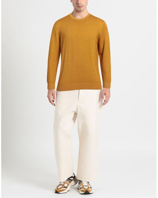 Fedeli Yellow Sweater for men