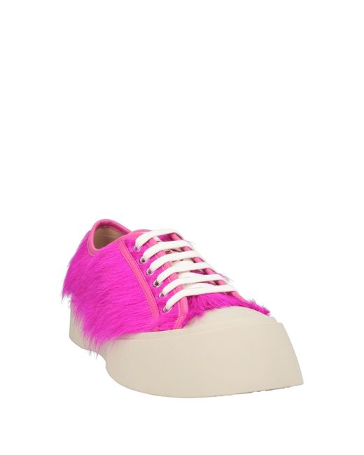 Marni Pink Fuchsia Sneakers Leather
