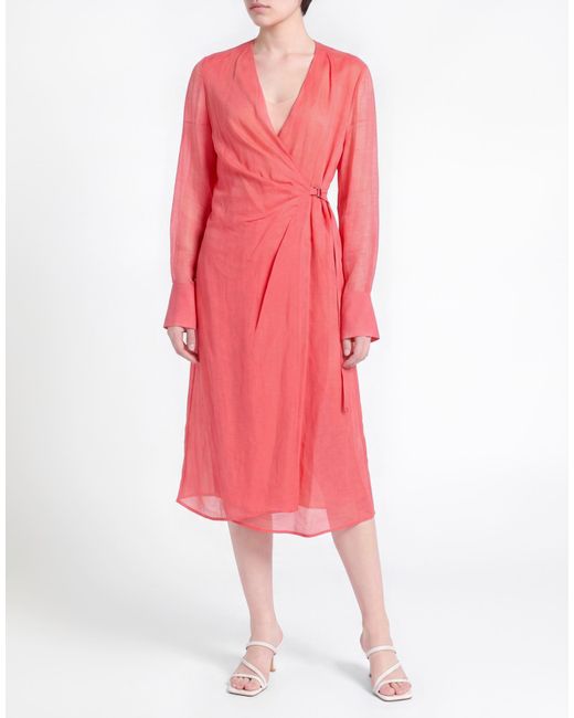 Boss Pink Midi Dress