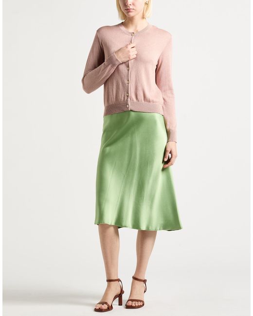 Eleventy Pink Cardigan Silk, Cotton