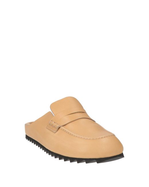 Officine Creative Natural Sand Mules & Clogs Leather