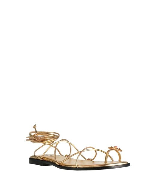 NODALETO White Thong Sandal