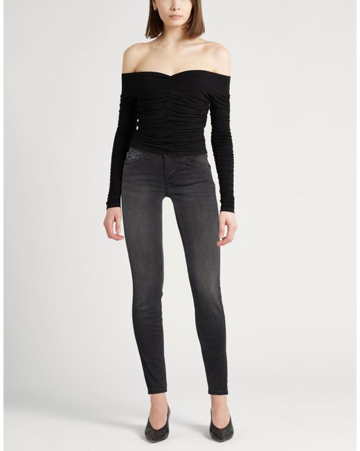 Liu Jo Black Jeans Cotton, Polyester, Elastane