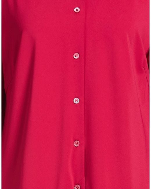 Maliparmi Red Shirt Acetate, Polyamide, Elastane