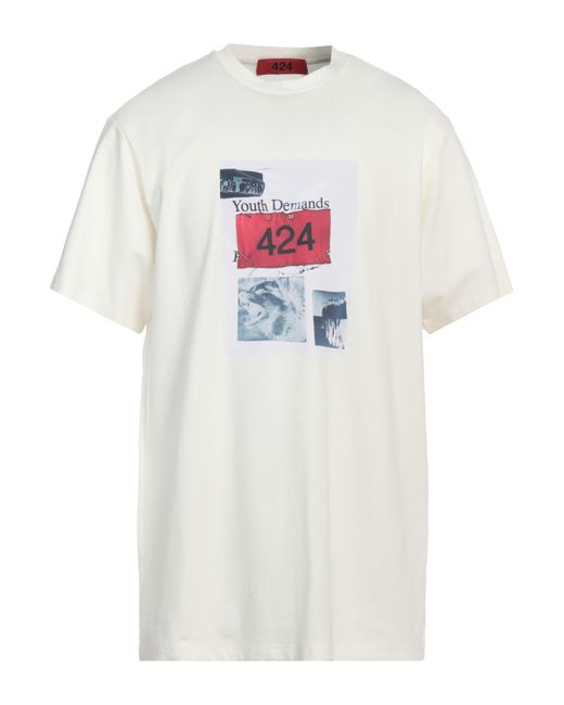 424 White T-shirt for men
