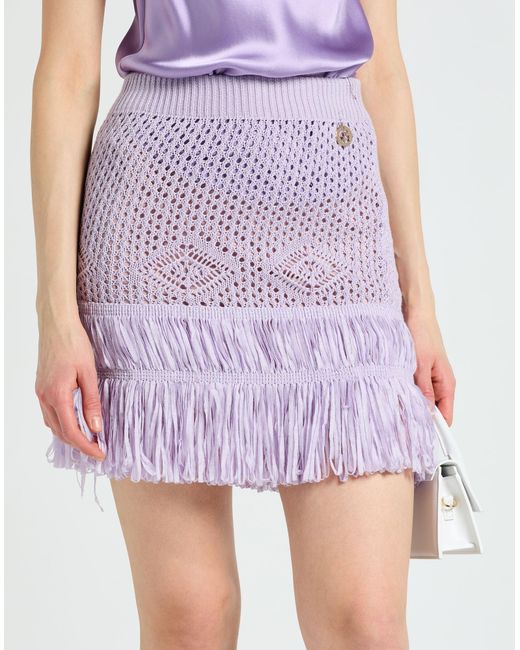 Gaelle Paris Purple Mini Skirt