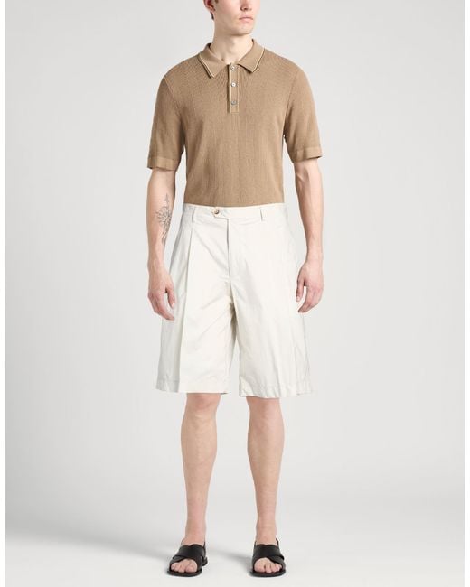 Lardini Natural Light Shorts & Bermuda Shorts Cotton, Elastane for men