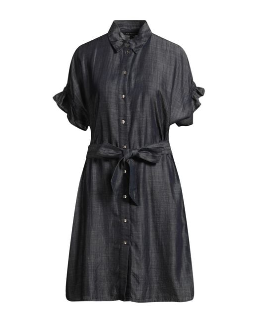 ARMANI EXCHANGE Black Mini Dress Lyocell