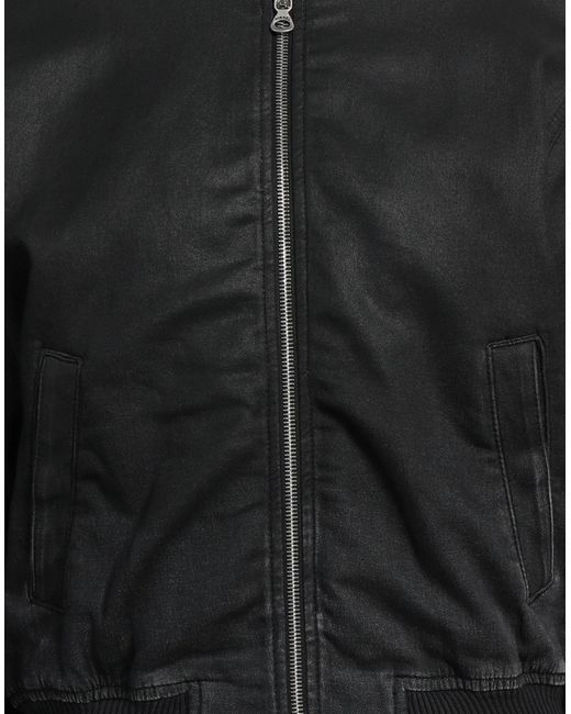 DIESEL Black Jacket Cotton, Elastane