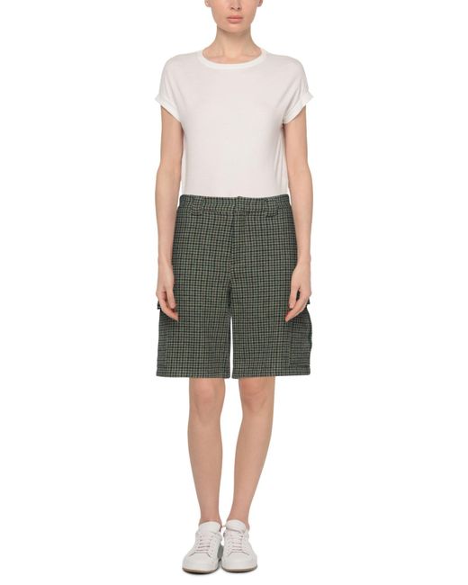 MSGM Green Cropped Trousers for men