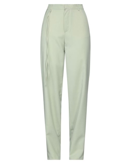 Roseanna Green Pants Polyester, Virgin Wool