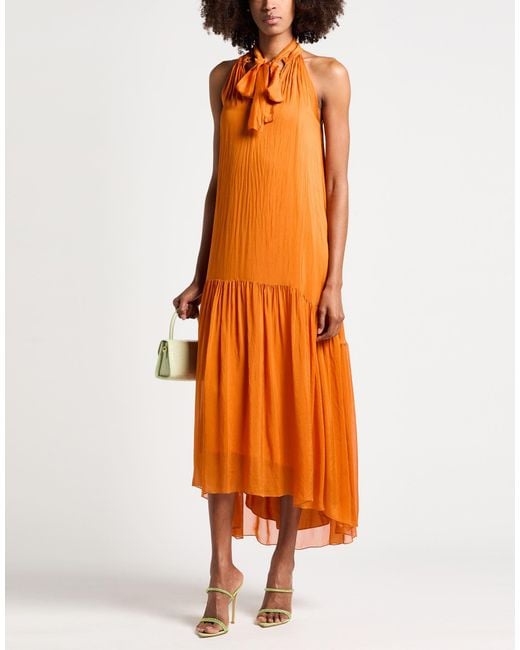 Manila Grace Orange Maxi Dresses
