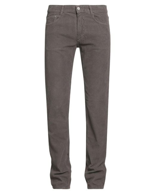 Harmont & Blaine Gray Pants Cotton, Elastane for men