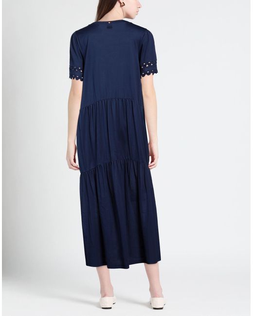 Boss Blue Maxi Dress Cotton