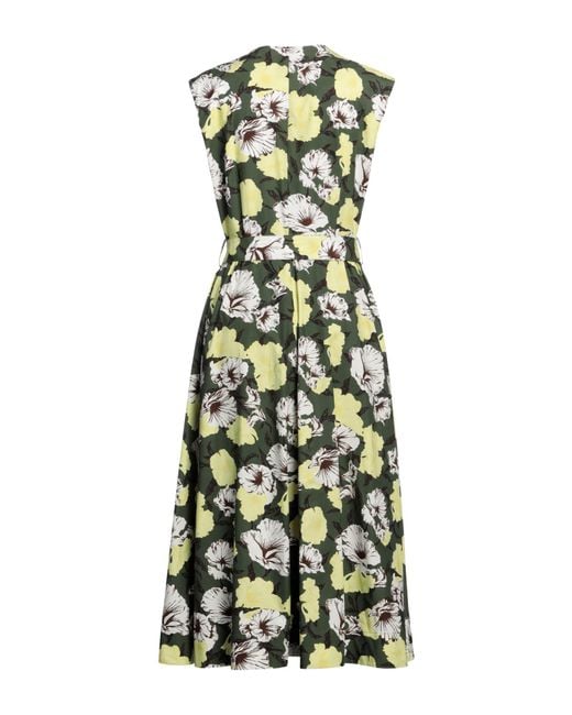 MSGM Green Midi Dress