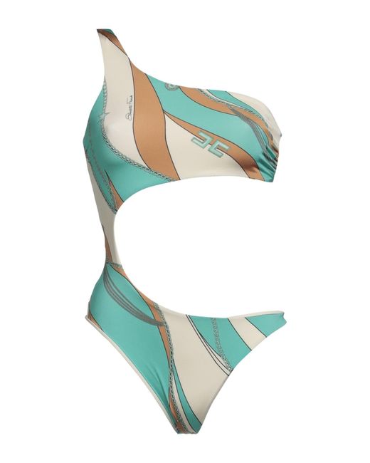 Elisabetta Franchi Green One-piece Swimsuit