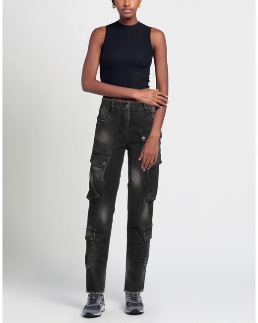 Masnada Black Jeans Cotton, Elastane