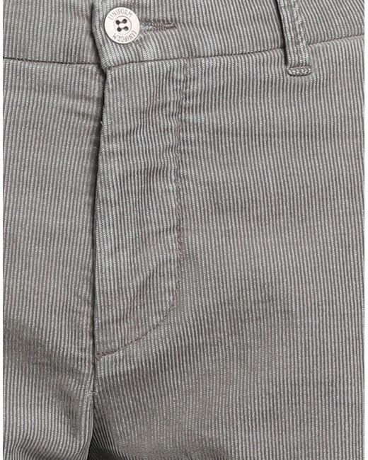 Uniform Gray Pants Cotton, Polyester, Elastane for men