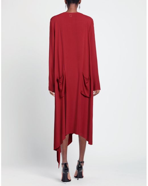 Isabella Clementini Red Midi Dress
