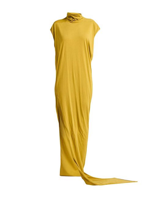 Rick Owens Yellow Maxi Dress