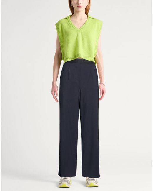 MSGM Blue Pants Virgin Wool, Elastane