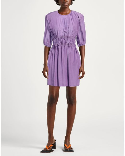 Semicouture Purple Mini Dress