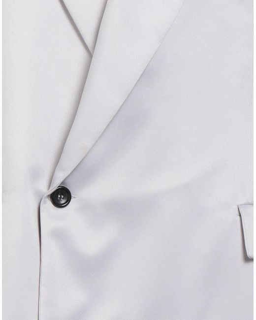 FEDERICO CINA Gray Light Blazer Polyester for men