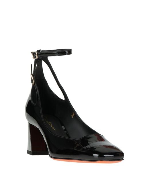 Santoni Black Pumps