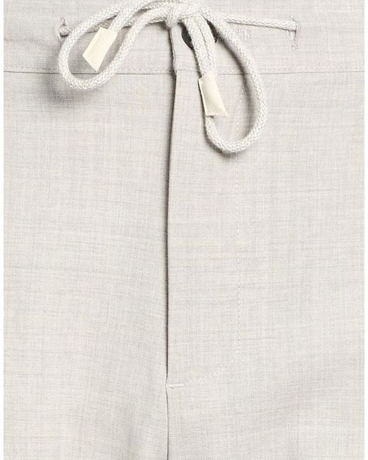 Eleventy White Light Pants Wool, Elastane for men
