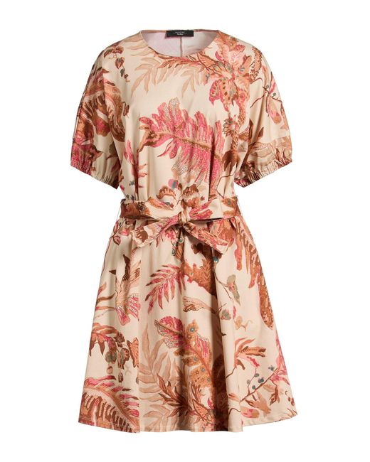 Weekend by Maxmara Pink Mini Dress Cotton