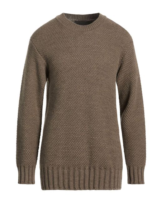 Messagerie Brown Taupe Sweater Wool, Alpaca Wool, Acrylic for men