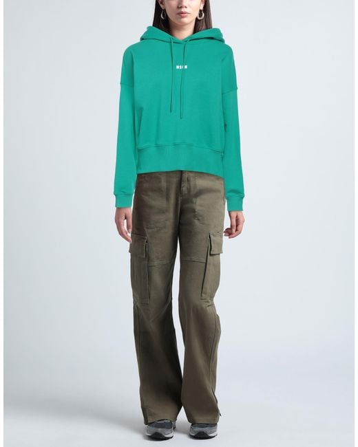 MSGM Green Sweatshirt