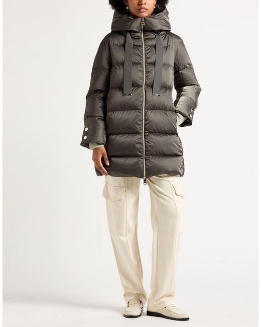 Herno Brown Puffer Polyester