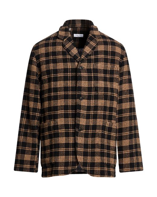 Salvatore Piccolo Brown Blazer Virgin Wool, Polyamide for men