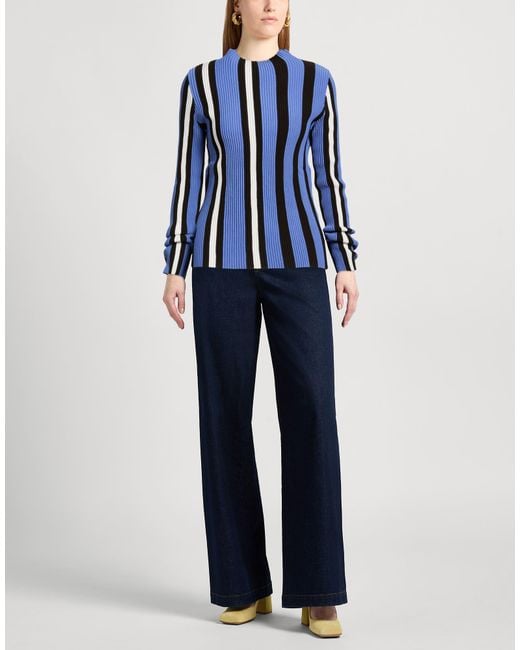 Liviana Conti Blue Turtlenecks