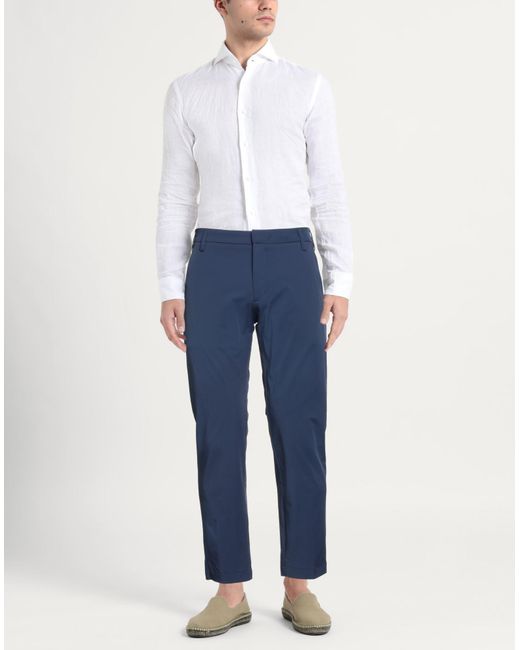 Entre Amis Blue Pants Polyamide, Elastane for men