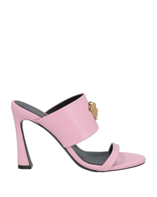 Versace Pink Sandals Calfskin