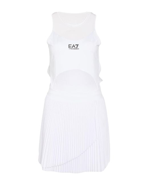 EA7 White Mini Dresses